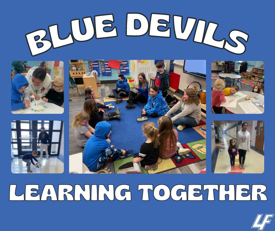 LakeFentonMS's tweet photo. Students in the Social Issues class at LFMS participated in Project Kindness. They choose recipients for an act of kindness &amp; decided to plan activities for our preschool students. The last 2 days were full of learning &amp; fun for our preschool &amp; 6th grade Blue Devils.
#LFLeads https://t.co/hgmhqVR3VB