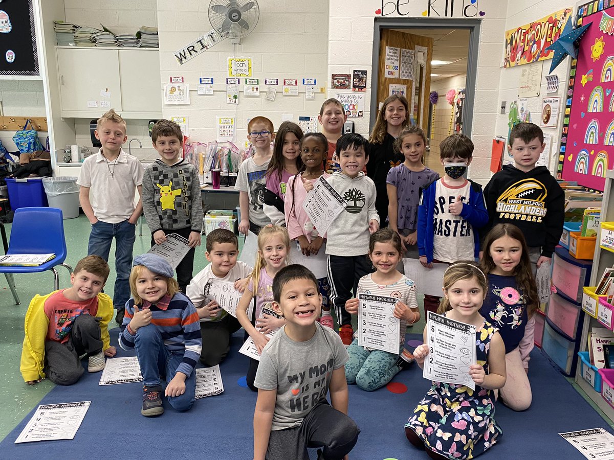 Special thanks to the the members of the Character club who came to our room to read us a story and teach us some mindful breathing. What a great experience for our first graders. <a href="/ApshawaSchool/">Apshawa School</a> @WestMilfordSupt <a href="/daniel_novak_WM/">Daniel Novak</a> @DrMcQuaidWM #SELday