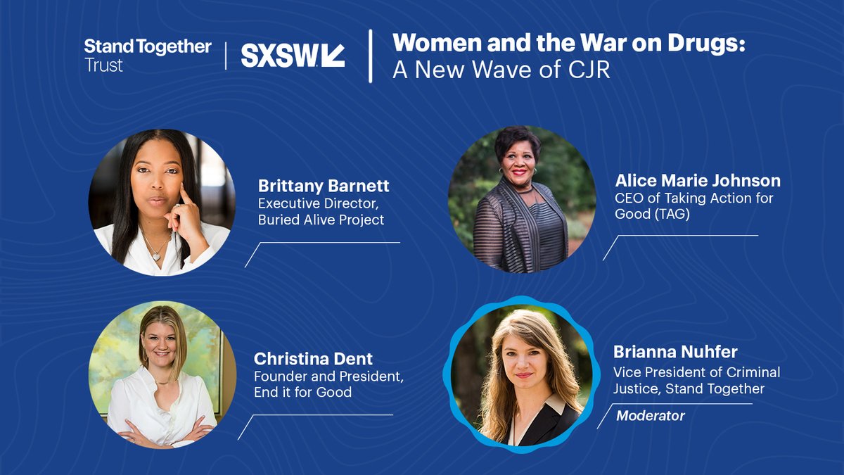 ChristinaBDent's tweet photo. Tomorrow, you’ll find me in Austin, TX, speaking at @SXSW with @Together_trust. ⚖️ Check out our panel, Women & the War on Drugs: A New Wave of Criminal Justice Reform. Join us! #StandTogetherAtSXSW @AliceMarieFree @BriannaNuhfer @MsBKB https://t.co/GppE5uY5zc
