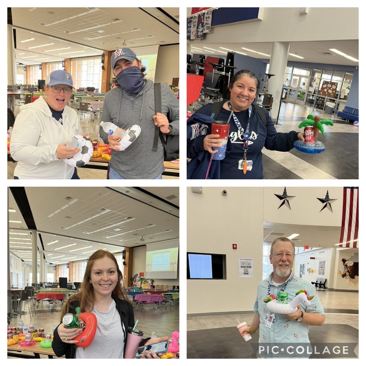 VMHSEagles's tweet image. A little after lunch pick me up so our teachers can finish strong! #PoolFloaties #EagleStrong