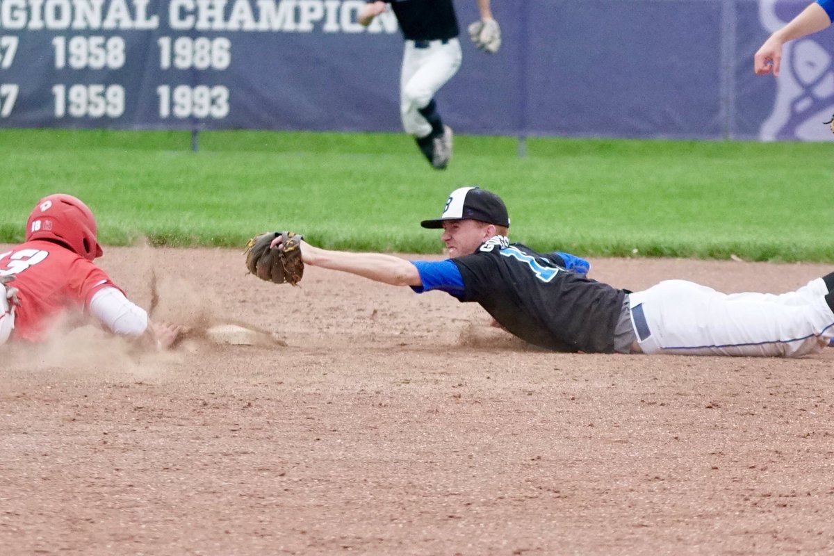 Bwickbaseball's tweet photo. Kid can do it all!  @k_goessler 
Never forget this play to advance to the district title game in 2019 https://t.co/IXzZJTzm4C