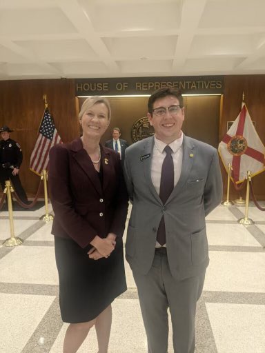 SillyBrando's tweet photo. It was a honor and privilege to serve as the UCF Legislative Scholar for Representative Fetterhoff and her aide, Valerie, in the 2022 Florida Legislative Session. Thank you both for being excellent mentors for me during this long, but awesome, process! https://t.co/eGcf5F8HwJ
