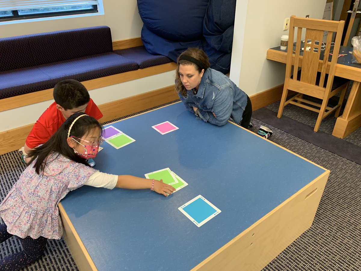 McKeduc8or's tweet photo. We had a visitor in the Tech Tank @ProvidenceDay while coding the @Sphero Indies.  Lots of problem solving and conversation when figuring out the track for Indie. https://t.co/9G1TxCuFPV