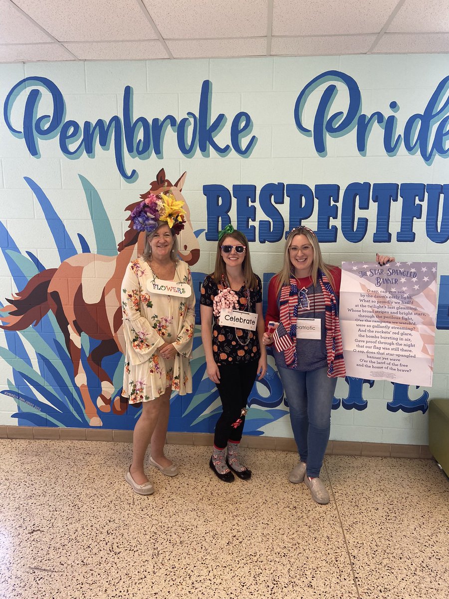 PES_Mustangs's tweet photo. Students and staff had so much fun with Dress Like A Vocabulary Word Day! What word would you be? #pembrokepride #readingmonth @krsimp22 @Mrs_StephLopez https://t.co/O0LEgpqhdu