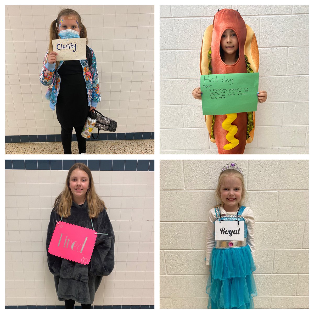 PES_Mustangs's tweet photo. Students and staff had so much fun with Dress Like A Vocabulary Word Day! What word would you be? #pembrokepride #readingmonth @krsimp22 @Mrs_StephLopez https://t.co/O0LEgpqhdu