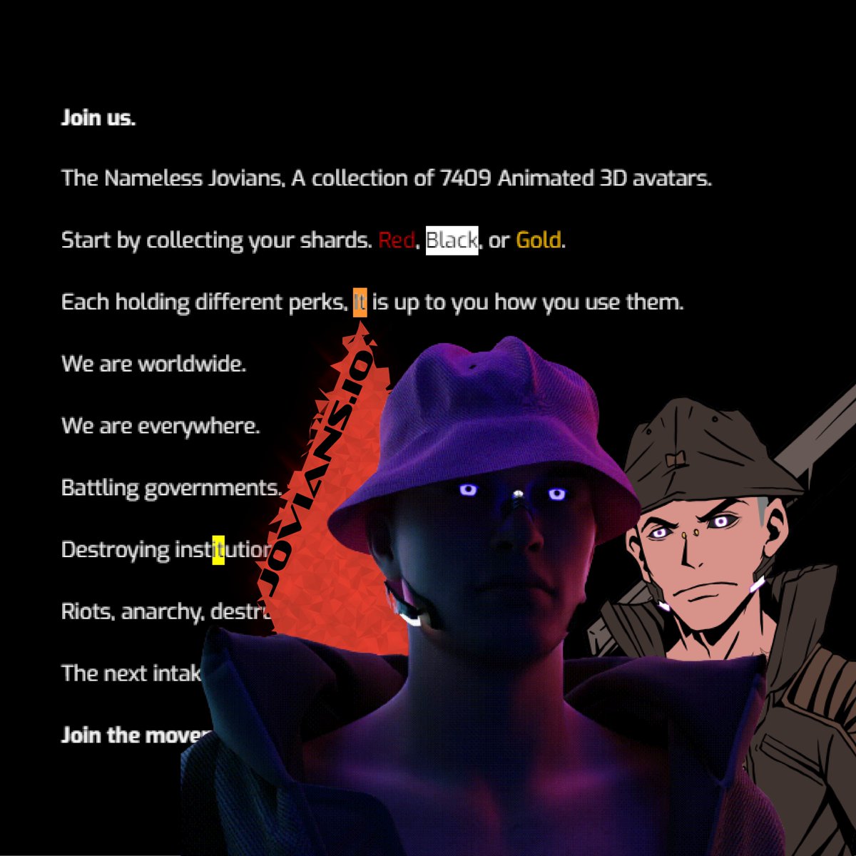 Phase 3. Now. 

The penultimate challenge. We hope you studied.

Retweet.

#NFT #joviantakeover