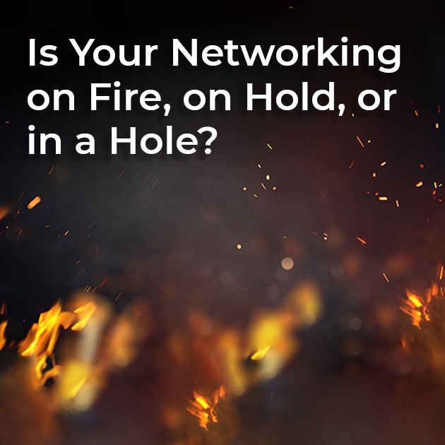 Is Your Networking on Fire, on Hold, or in a Hole?
To get the most from your business networking you must recognize which one of these 3 levels you are at. I share tips to find out where you are right now &amp; how to move to “Networking on Fire” for success. bit.ly/36cgLUh