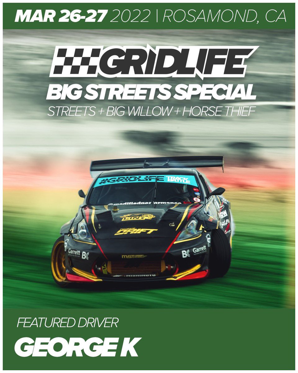 modified219's tweet image. It’s happening! 🏎🔥
First BIG event to kick off the season for me! 
@GRIDLIFEFest 
Driver spots open 4 Sat (Balcony) and Sun (Horse Thief). Spectator tickets will be avail at the gate. Link is below 👇🏼
bit.ly/GRIDLIFE22Will…