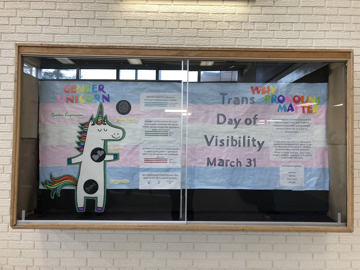 MichLackieAllen's tweet photo. 15 years ago I created my first 🏳️‍🌈 bulletin board and it got immediately torn down.  In fact, it got torn down so many times that I was asked to stop putting it up.  Well I didn’t stop…and I never will.  Thank you @GlenforestSS for the opportunity to spread ✌️❤️and🌈 https://t.co/1JwzCws8yE