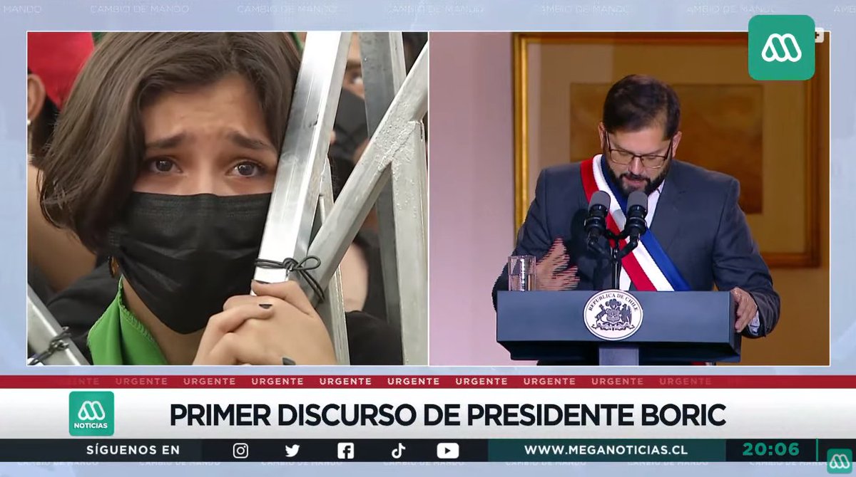 meganoticiascl's tweet photo. 📺 #CambioDeMando | Primer discurso de presidente Boric: "No va a ser este gobierno el fin de esa marcha, vamos a seguir andando y el camino sin duda va a ser largo y difícil"

📡 Señal en vivo » https://t.co/6Gu7yzGMH7

📡 Señal YouTube » https://t.co/tCLA6uEyML https://t.co/GangnWgdDc