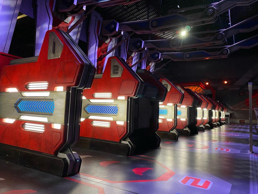DSNYNewscast's tweet photo. NEW LOOK inside the Load Station for Guardians of the Galaxy: Cosmic Rewind opening soon at Epcot!!! #Epcot #CosmicRewind https://t.co/c9GLLD5Y8s