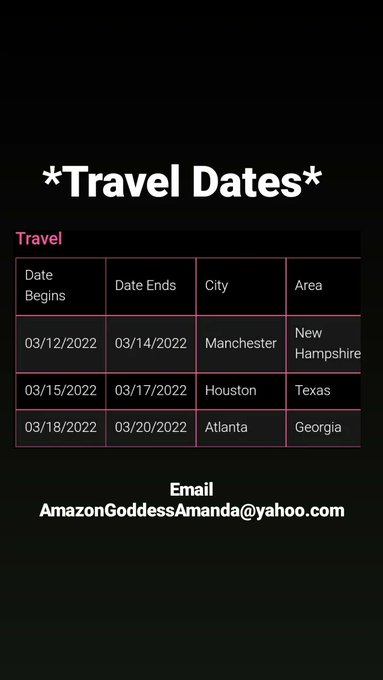 In case you missed it.... 😈 but you don't want to miss it.  ALSO...Houston... I'll be with @KOQueenGia<a href="/tag/gts"class="tags"><span>#gts</span></a><a href="/tag/smothering"class="tags"><span>#smothering</span></a><a href="/tag/sessiongirls"class="tags"><span>#sessiongirls</span></a><a href="/tag/tallwomen"class="tags"><span>#tallwomen</span></a><a href="/tag/amazonamanda"class="tags"><span>#amazonamanda</span></a>