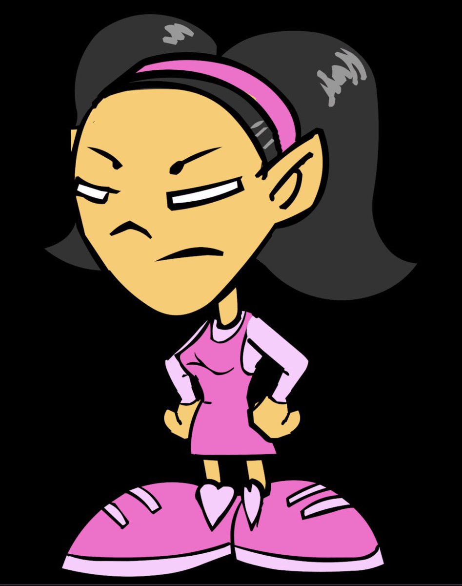 today's sidekick of the day is nene from pico's school! (she/her)

she's friends with the main character, pico! nene can be promiscuous at times, which makes her popular at school. she also has a fixation on sharp objects, adding onto her.. interesting personality!