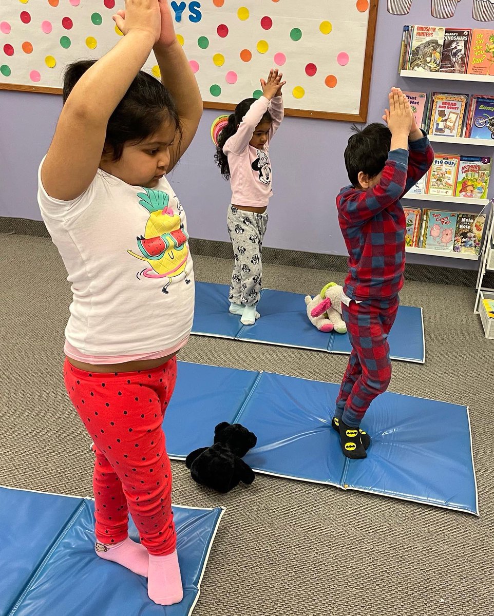 KinderKollegePS's tweet photo. What a busy Pajama Day it was! played in centers, munched veggies, created some beautiful artwork, stretched in yoga and then we konked out! 🥱 Good thing we’re wearing our jammies! #pajamaday #pajamaday🤗 #busydayatschool #exhausted #needabreak #happymarchbreak https://t.co/uwtmRmiVs6