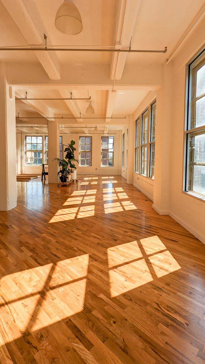 Same building, different floor, Bigger studio! Give it up for the upgraded 2000 sq ft WTF DUMBO STUDIO!