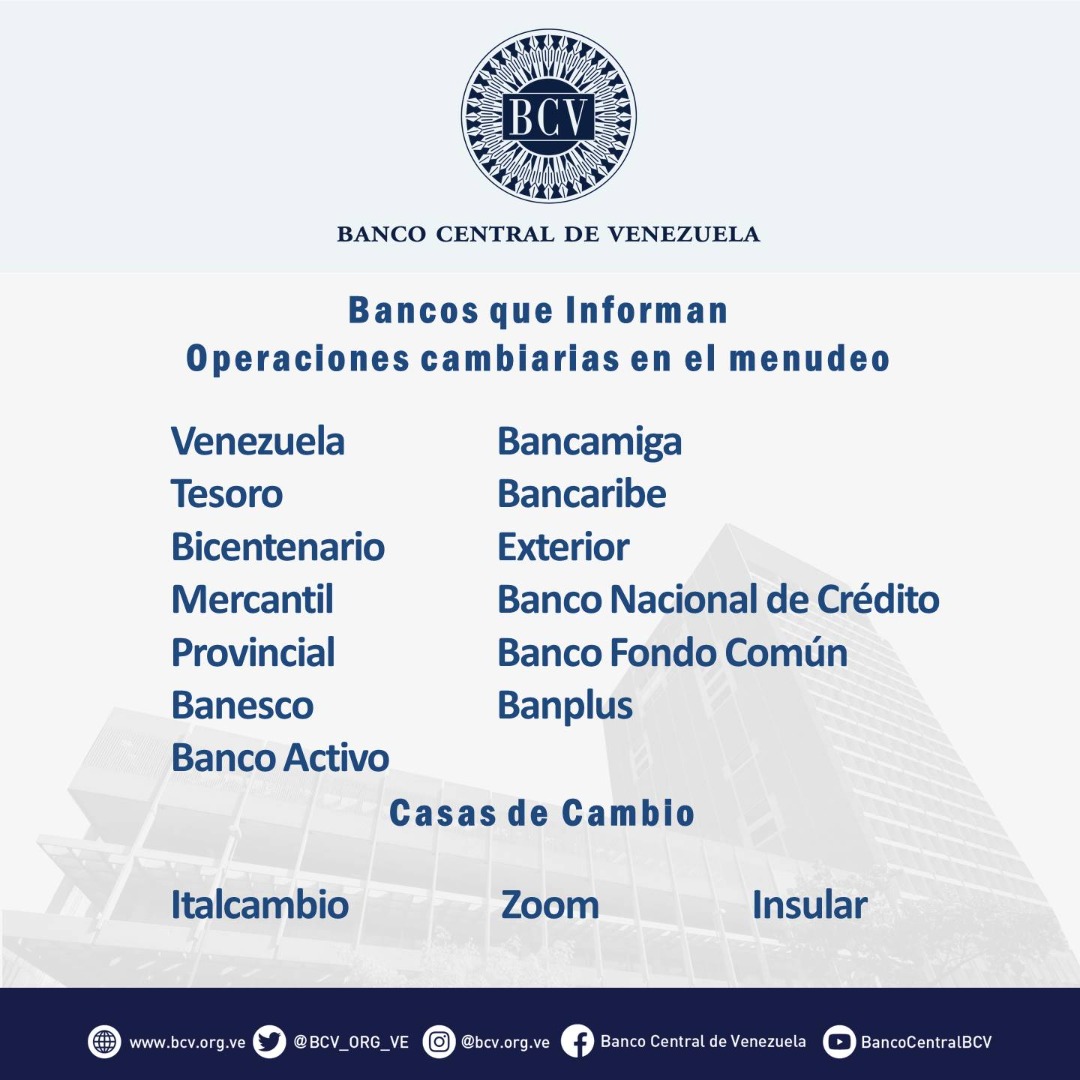 BCV_ORG_VE's tweet photo. Atención🔵|| El tipo de cambio publicado por el BCV es el promedio ponderado de las operaciones de las mesas de cambio de las instituciones bancarias. Al cierre de la jornada del día viernes 11-03-2022, los resultados son:

#MercadoCambiario #BCV🇻🇪 https://t.co/OQ3X6csnI7