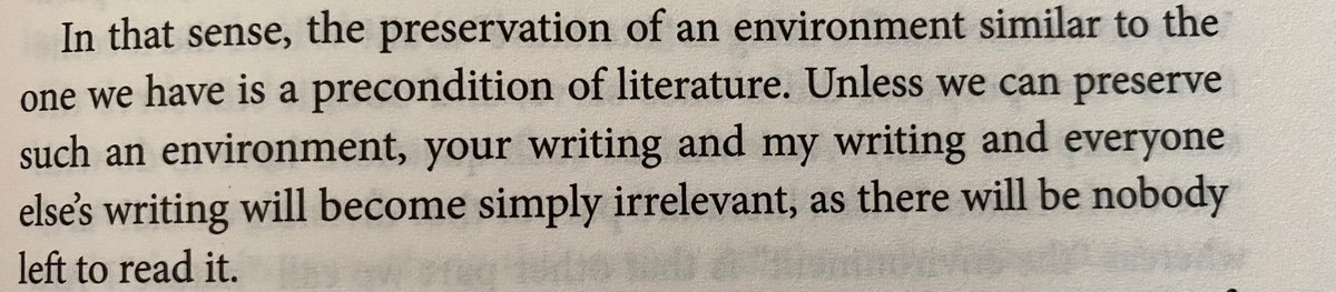 Atwood on the relationship between the environment and literature. Taken from her recently published collection of essays, Burning Questions.
