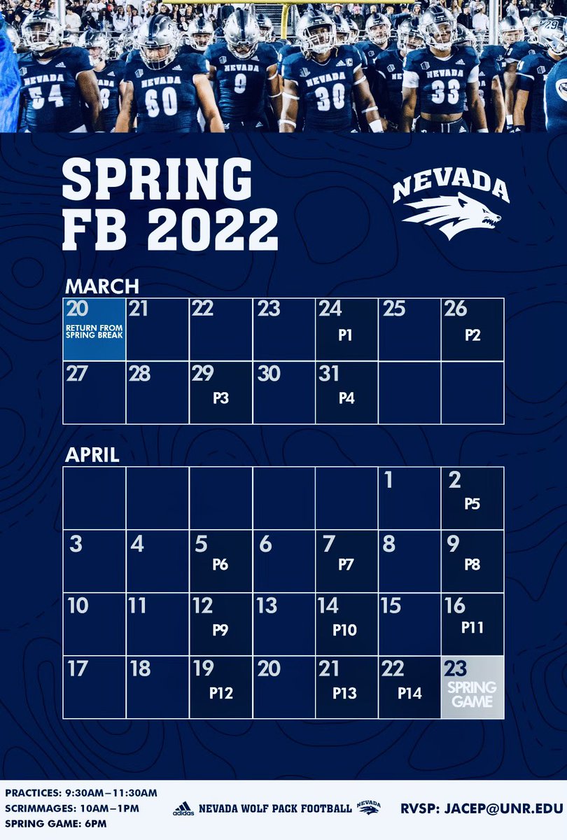 In case y’all didn’t know 🗣 Spring game April 23rd! #GoPack🐺 #BattleBorn