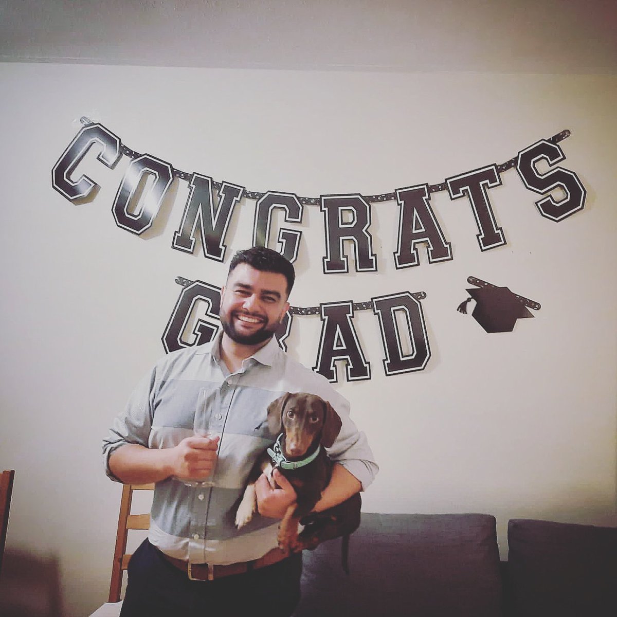 Excited to share I have completed my #PhD at <a href="/UofTCellSysBiol/">Cell and Systems Biology</a>! I’m also granting Copper an honorary PhD in barking 🐶                                               Very much looking forward to the next big step… 👨🏻‍🔬🧪🧬                                  #gradschool #Phdone