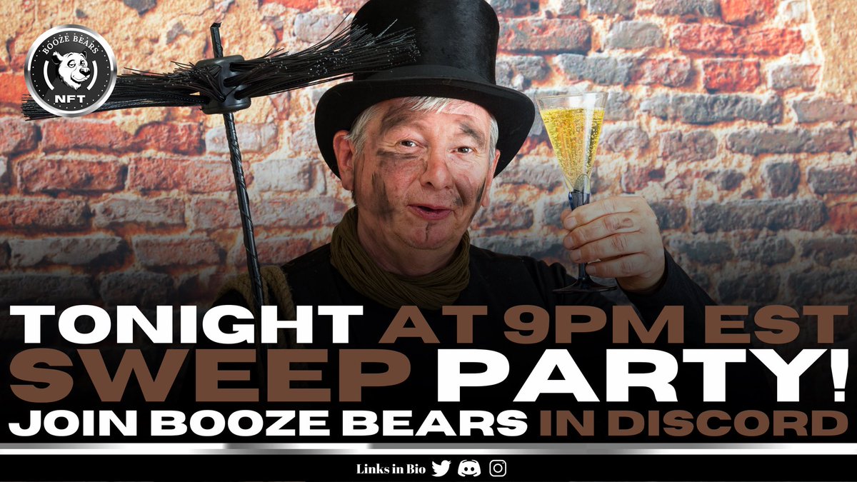 BoozeBears's tweet photo. SWEEP PARTY TONIGHT! Come hangout and get some cool bears. #BoozeBears #NFTGiveaway #NFT #NFTCommunity #NFTdrops #nftcollectors #NFTGiveaways https://t.co/luathV0egR