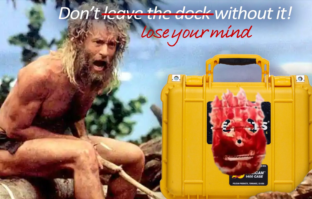 SeaKitsDC's tweet photo. Chuck Noland really would've benefitted from having the distress signal and multi-tool that comes in every SeaKits Essentials.

Discover Essentials: https://t.co/kXcpBjYUVz

#seakits #castaway https://t.co/n0zw0oq2Eq