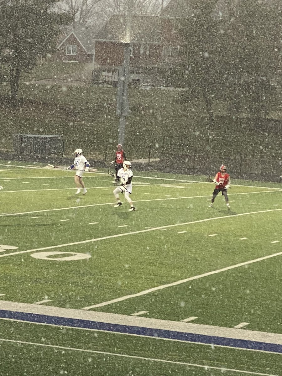 Mrs_Meyer7's tweet photo. Lacrosse will soon turn into a snow ball fight!! https://t.co/auymzafxK7