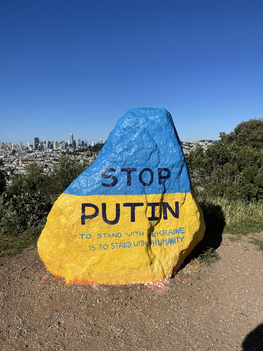 Show some love 💕 to the Ukraine Rock in San Francisco.