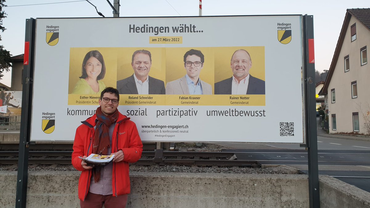 FabianKraxner92's tweet photo. 😃 #Freude beim #Flyern in #Hedingen 😃
#gemeinderatswahlen2022 https://t.co/nR6Hl8Hqrd