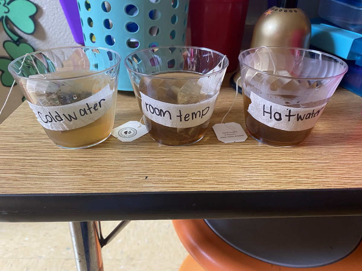 AndieSpradling's tweet photo. T is for tea! 
We did a little science experiment to reflect the letter of the week. Science Friday is our favorite! #Prek4AL 
@pleasantgrovees https://t.co/sRWsbdTr7y