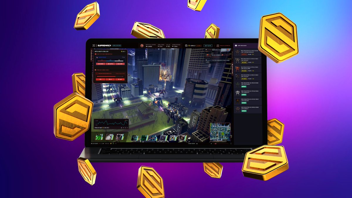 SupremacyMeta's tweet photo. 🚨 24 hour Token Sale is OPEN!! 🚨 

Secure your $SUPS today! ⏰ 

https://t.co/TI2JmhUQz5

The ultimate game utility token, $SUPS! 
Powering Supremacy’s entire economy!

📣Share the word!📣 

Let the token sale begin!!! 🎉 https://t.co/cuhoAe4KR7