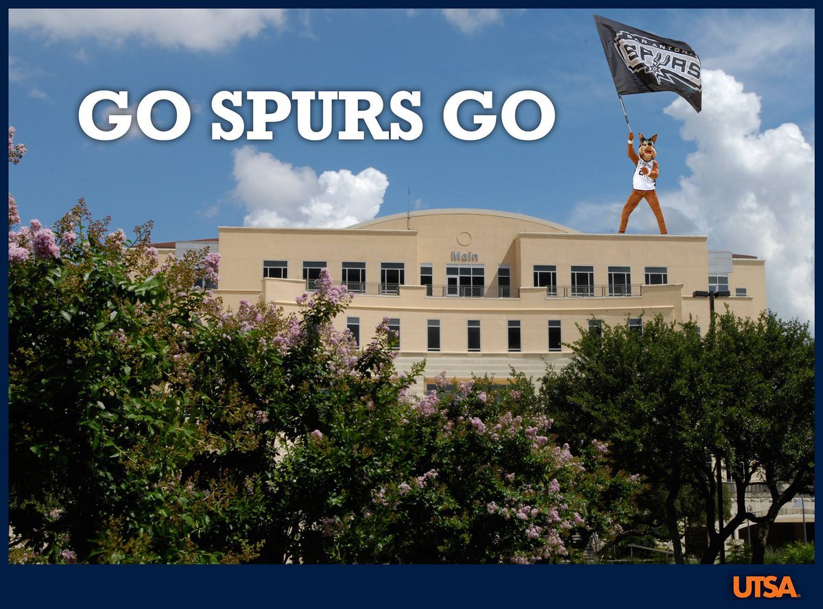 UTSA's tweet photo. 1336 wins! Congrats on your record, Coach Pop. 🧡💙

#UTSA #PorVida @Spurs https://t.co/emHHm5xJJx