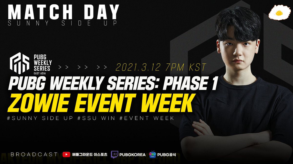 SSU_ESPORTS_'s tweet photo. [ PWS : Phase 1 Zowie Event Week DAY 1 ]

잠시 후 오후 7시부터 PWS : EAST ASIA PHASE 1 이벤트매치  DAY 1  경기가 시작됩니다.

새로 영입된 'Barpo' 김민재선수 참가하는 이번대회! 
좋은 모습 보여드리기 위해 최선을 다해 노력하겠습니다.

많은 응원 부탁드립니다.🙏

#SSU #SSUWIN  #PUBG https://t.co/5YPwtE6Nqy