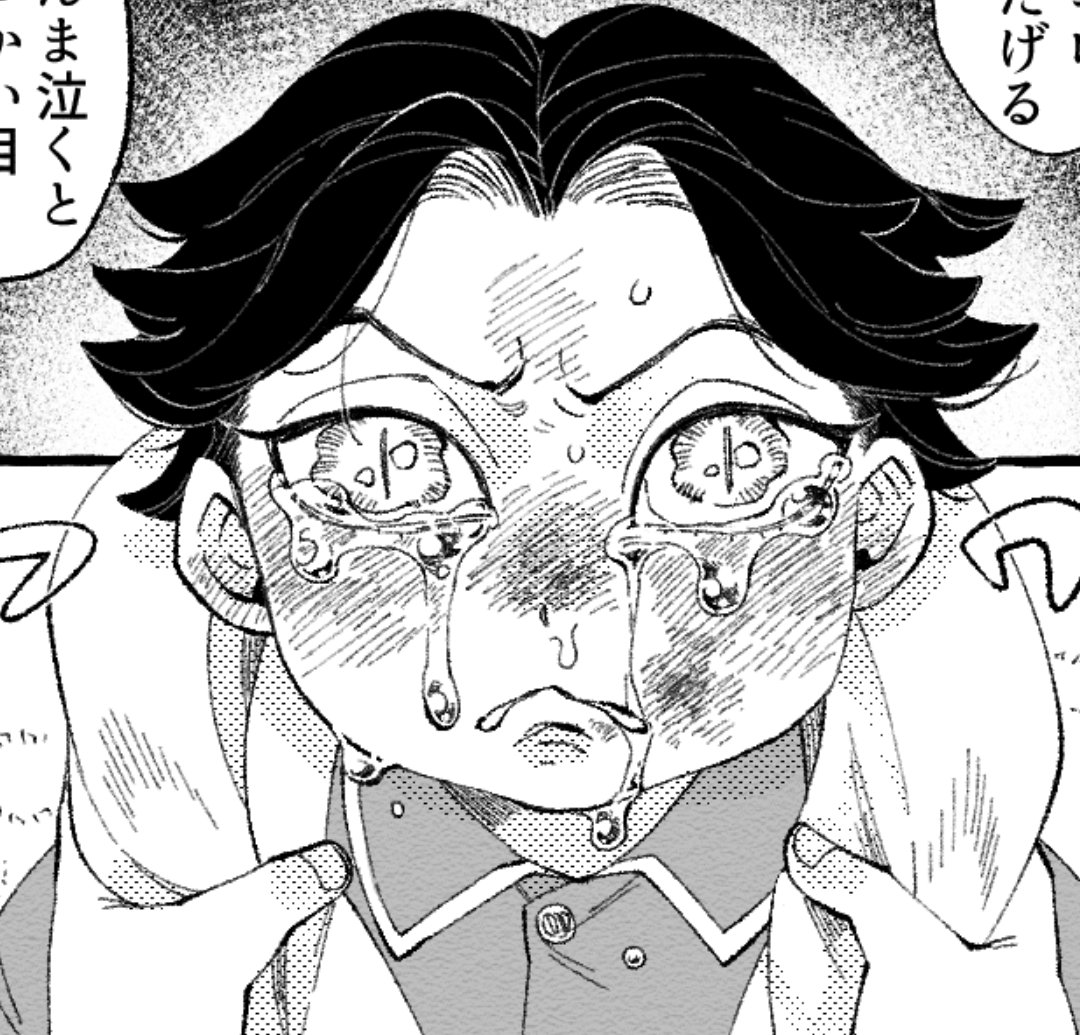 お昼上げ!
ショタジュくんの顔が叩かれた後なのか盛大にすっ転んだ傷なのかは妄想にお任せ致します。
個人的ぐうかわポイントは寒くて自分の足に足乗っけて凌いでるとこと、鼻たれちゃってるとこです。地味な癖の話ですフフ。 