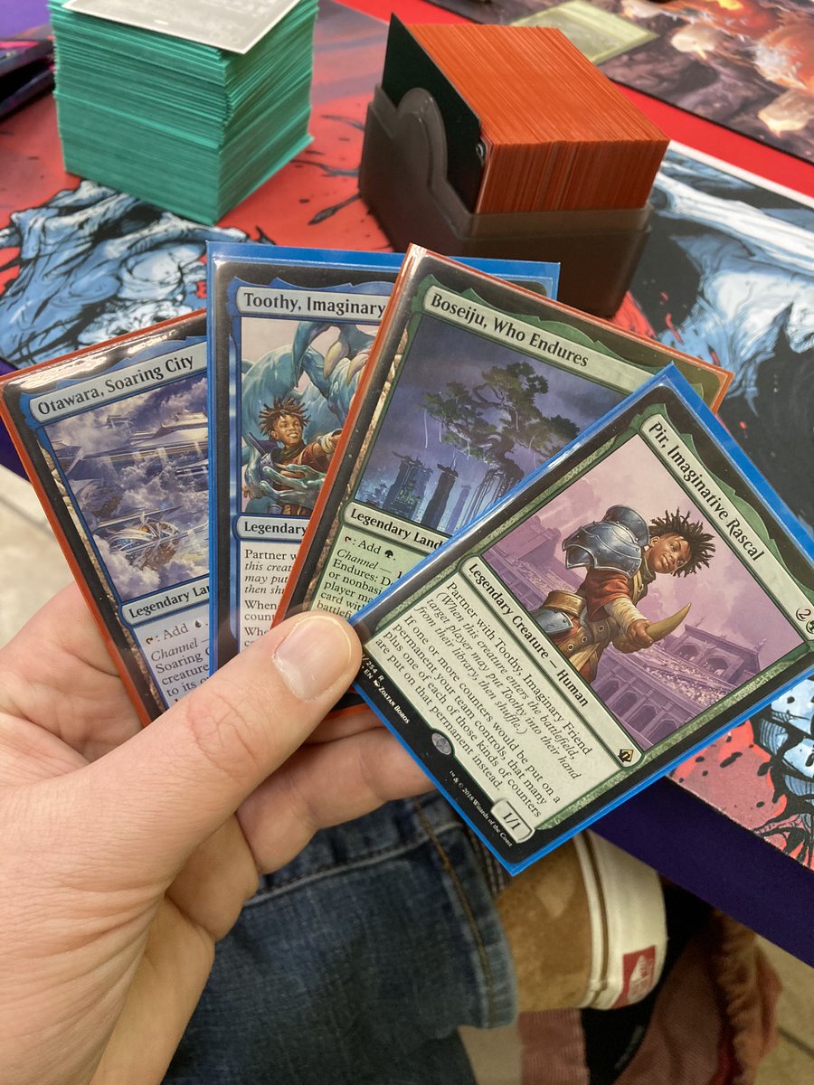R3id's tweet photo. Got some lands in my 2 FNM packs. Right into the commander deck they go! #MagicTheGathering #FirePulls https://t.co/ZVizh1sEdU