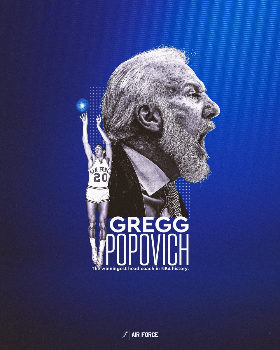 Congrats to former Falcon, Gregg Popovich, for becoming the winningest head coach in NBA history!