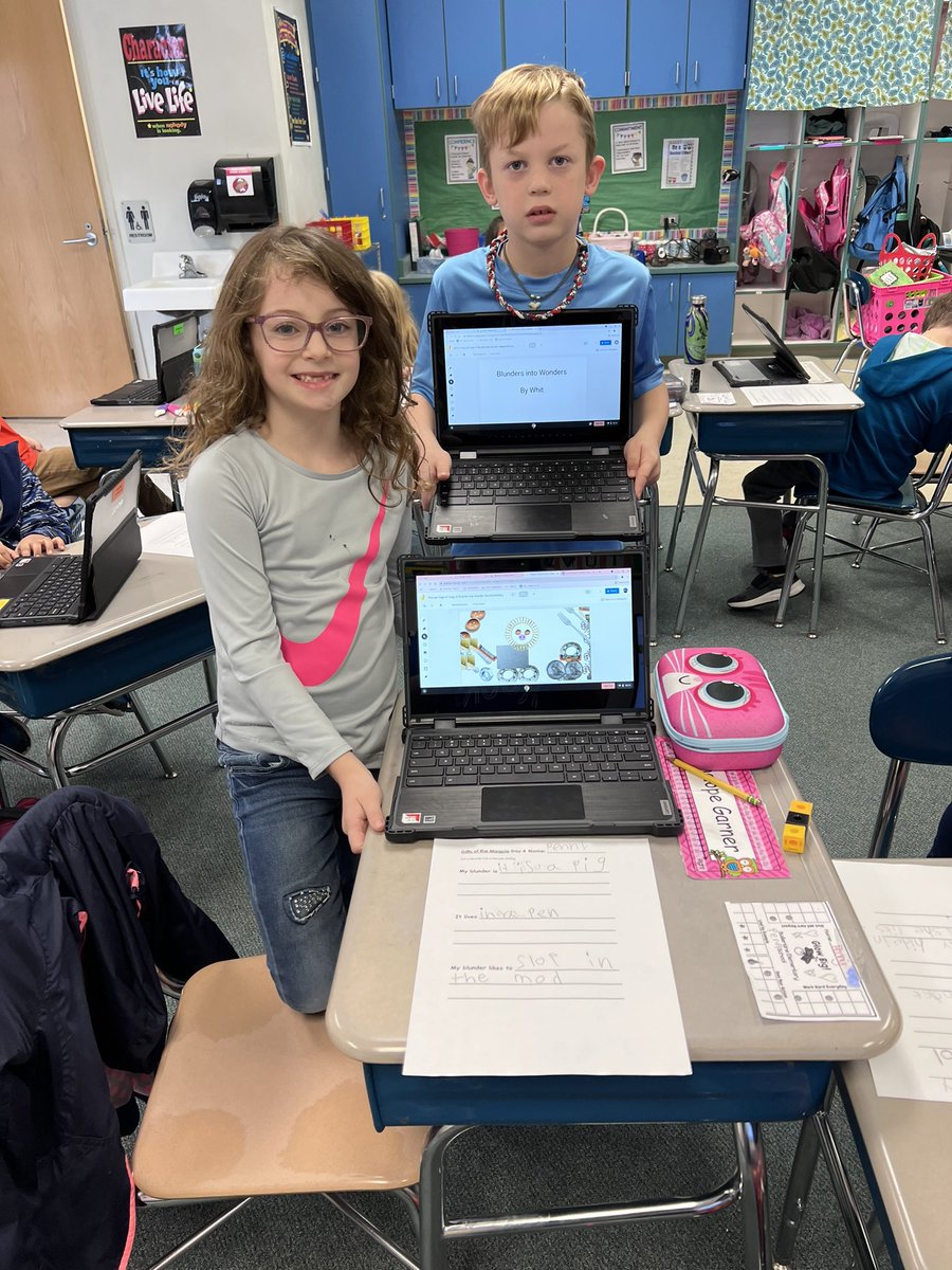amymarlotabor's tweet photo. Tabor Owls π¦ did a Digital assignment from the book βA Gift from the Magpie!β and created a Great Wonder from a Blunder just like the characters in the story! #FirefliesinFirst @BESFirefly https://t.co/sPRpNZRZOE