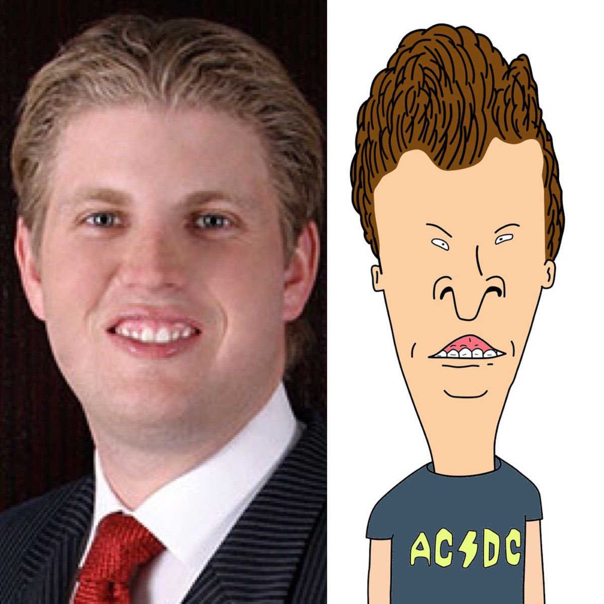 Eric trump, AKA Gums, is trending because he’s dumb as shit.