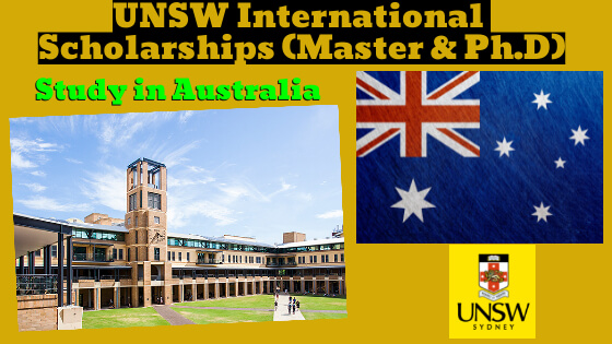 Fully Funded UNSW International Scholarships at UNSW Sydney, Australia
