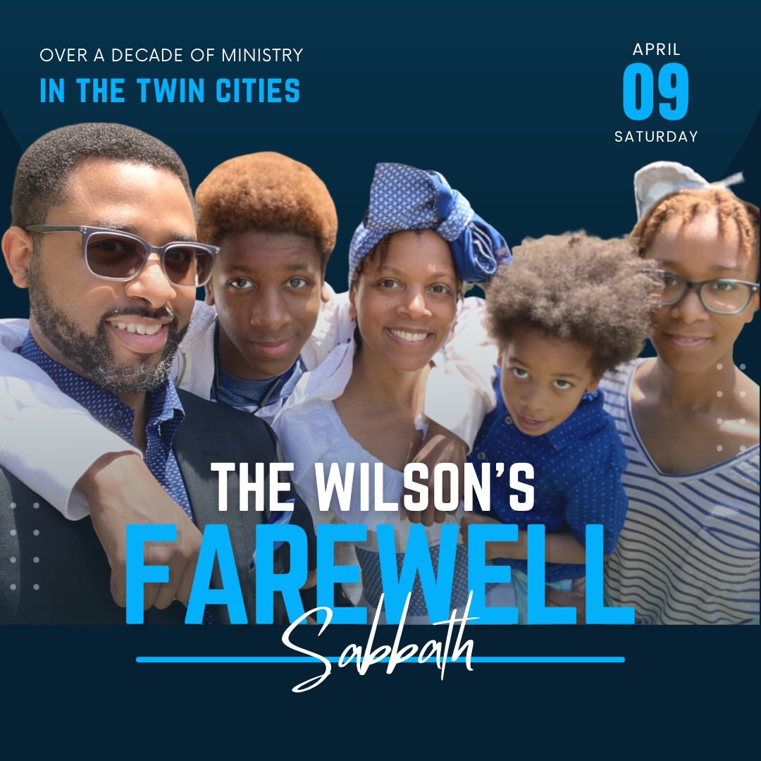 It’s with mixed emotions that we share this with you. Pastor Wilson, First Lady D, and family’s last official day with Glendale will be Saturday, April 9th. We welcome you join us for their remaining weeks with us.