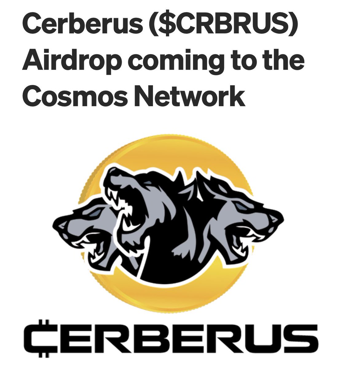 scobee33's tweet photo. Daily CRBRUS raffle prizes increased daily till LAUNCH (March 15th) @cerberuszone!!
500k each $CRBRUS to 10 lucky winners tomorrow!!

To enter: 

✅ Follow @CerberusZone @scobee33 
✅ Retweet
✅ Like
✅ Tag 3 Friends
✅ Join #CERBERUS telegram https://t.co/XC0upNT5fs https://t.co/WG3F49QK3K