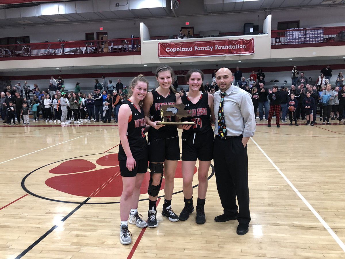 TrevorHass's tweet photo. Whitman-Hanson girls hoops advances to the state semis for the first time in program history @GlobeSchools @WHathletics @whgirls_bball @WHCoach_Costa https://t.co/ScFXcIpk8p