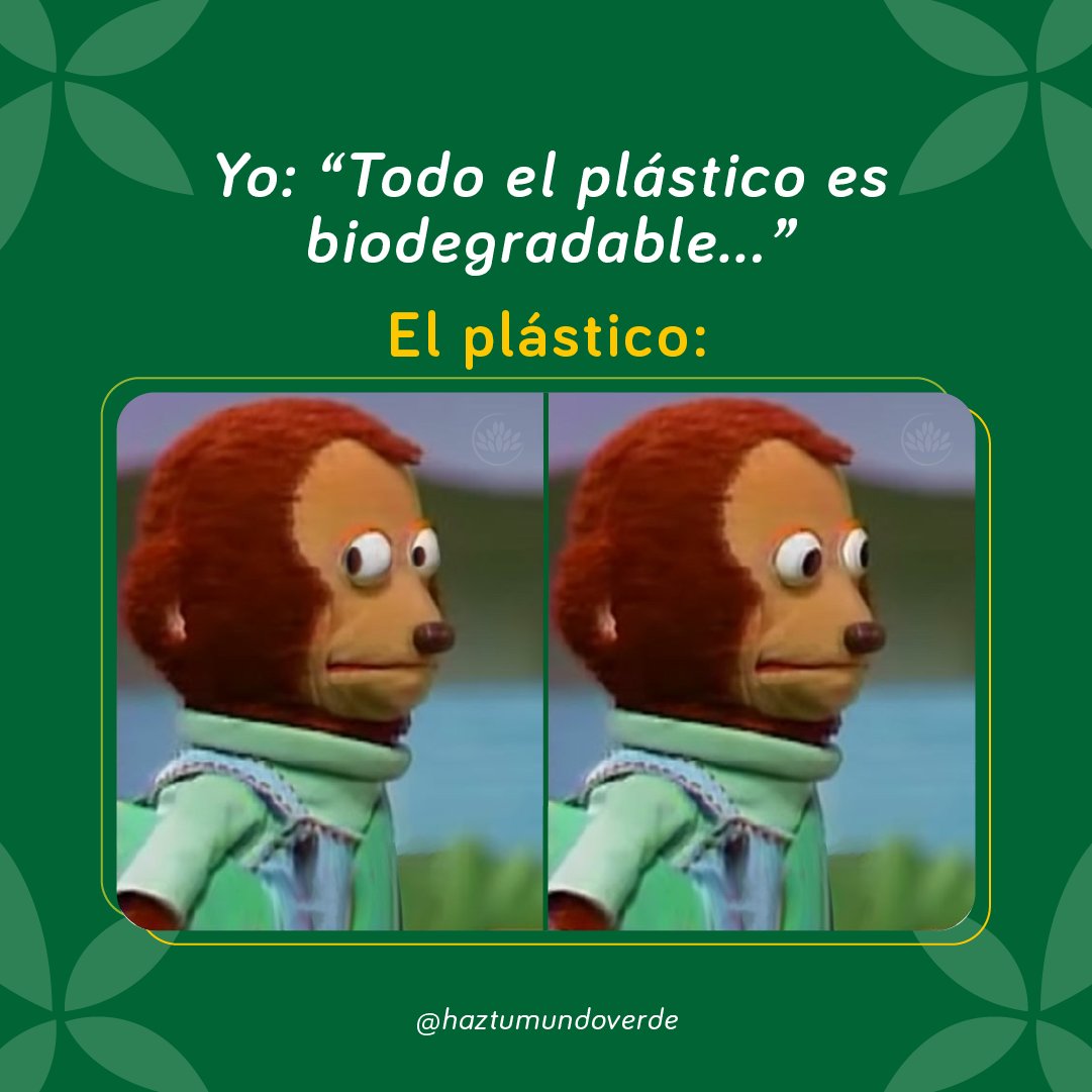 HTMV_'s tweet photo. El plástico no biodegradable puede pasar años y años antes de que se descompongan 🤓

Pueden producir gases tóxicos que afectan a la salud de los seres vivos y provocan un fuerte impacto en el medioambiente 😞

#medioambiente #contaminación #plástico #memeambiental #htmv #memes https://t.co/VDP1HpEzOf
