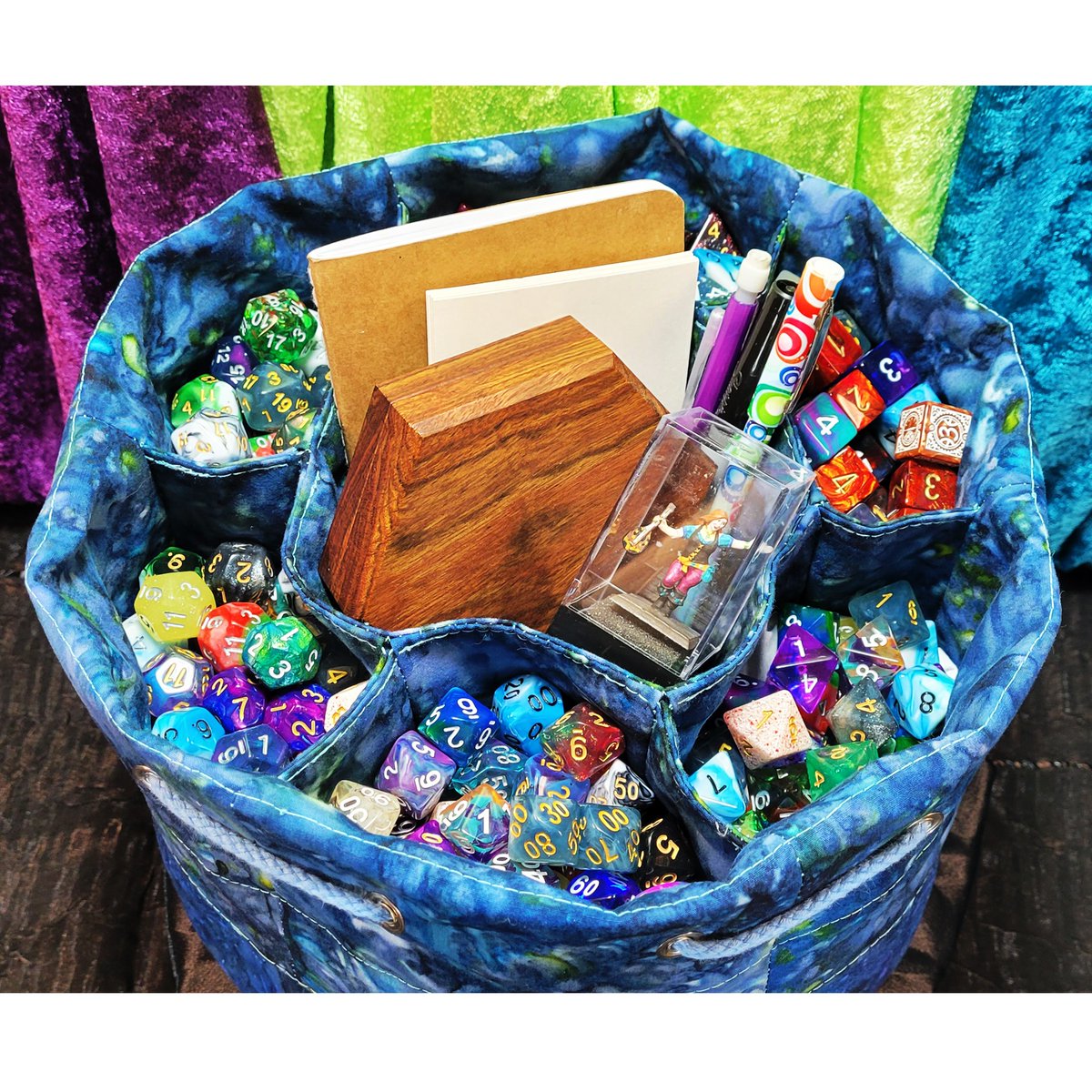 When your husband accidentally orders you several hundred dice from <a href="/ArcanaVault/">Arcana Vault</a> and you have to make a new #DiceBag to hold them all.

#dice #rpg #dnd #diceaddict #dicecollector #newdice #dicegoblin