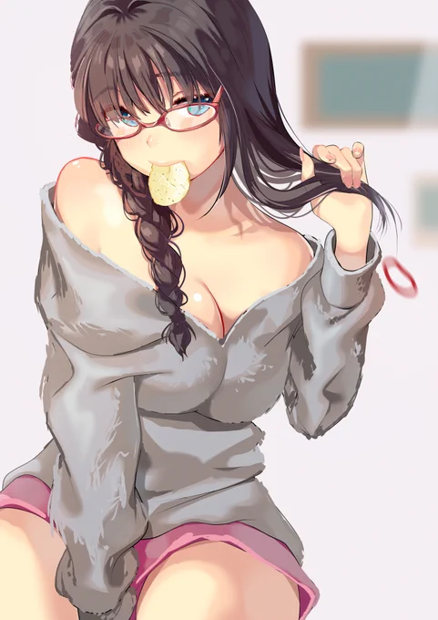 家ではメガネ 