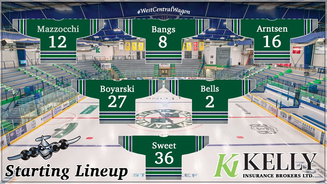 Tonight’s Kelly Insurance starting lineup ✍🏼