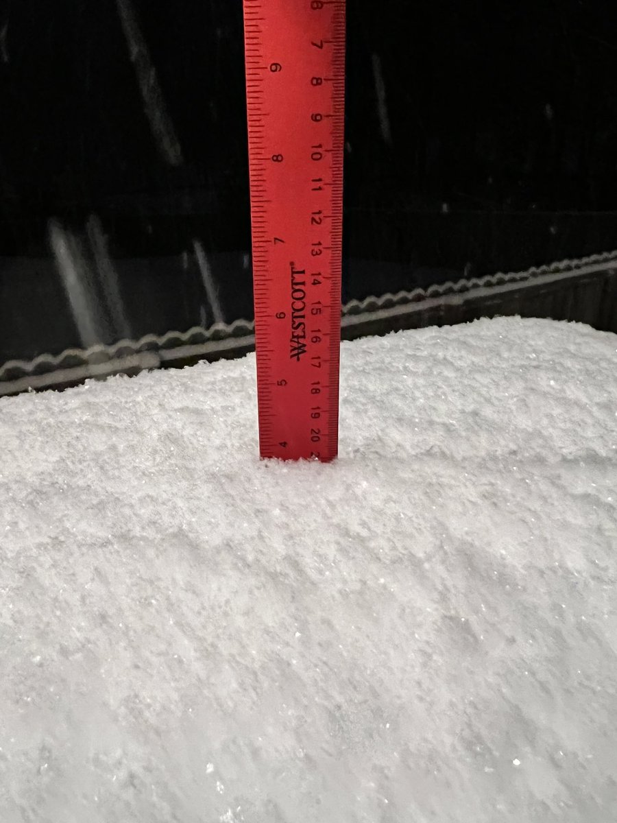 Close to 4 inches in Maumelle! ❄️ @KATVToddYak