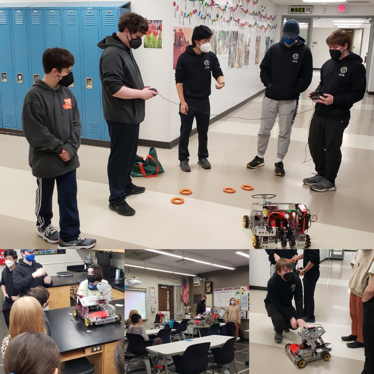 Thank you deerfieldrobotics <a href="/DeerfieldHS/">Deerfield H.S.</a> CogChamps Team # 15118 for a great visit with <a href="/109Caruso/">Caruso Middle School</a> Science Club. Wishing you "Good Luck" at the State competition. Stop by again, middle school students would love to test run your robot and learn more 🤩 #engage109 #CarusoWay