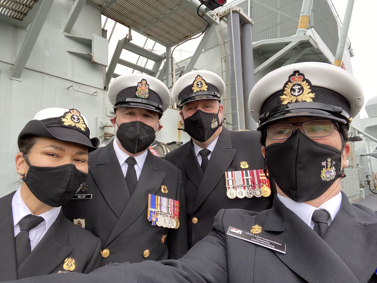 Goalielisten's tweet photo. I am great full for the opportunity to have been the #Coxn of @HMCSWinnipeg and to have deployed with the crew to make a difference abroad while representing the @RoyalCanNavy . Wishing all the best to the new Coxn! Thank you 😊 ✅ #OneWithTheStrengthofMany #ReadyAyeReady https://t.co/i04lV6B4Op