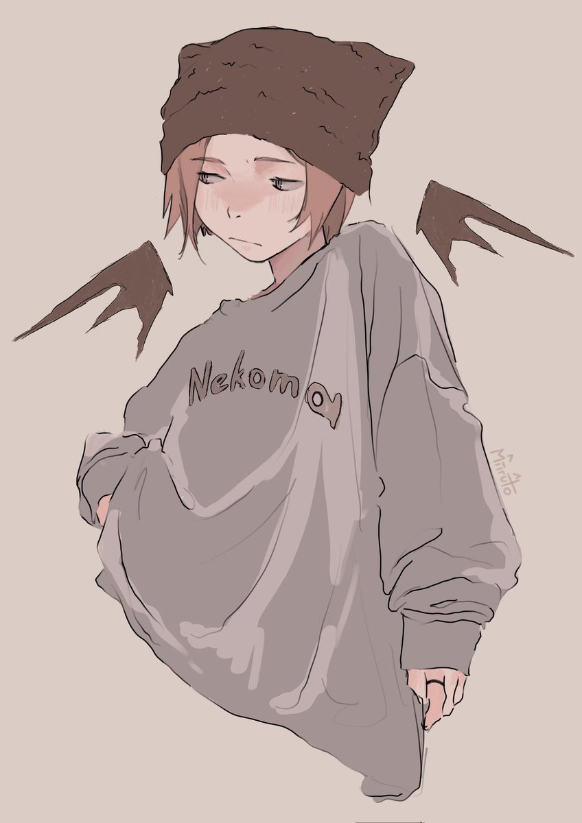 Miiruto's tweet photo. Kenma cat beanie https://t.co/R7vDmNZtnR