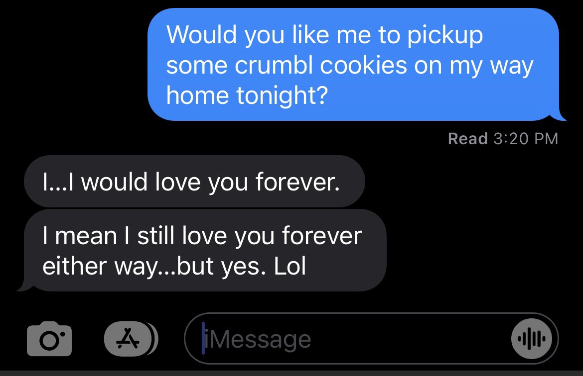 BEARDO's tweet photo. I’m not a lawyer but if I ever propose to #BabeO bringing cookies home now makes her contractually obligated to say “yes”. https://t.co/1W4OUN5J06